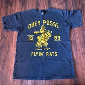 Obey Posse Flyin’ Rats T-Shirt Medium